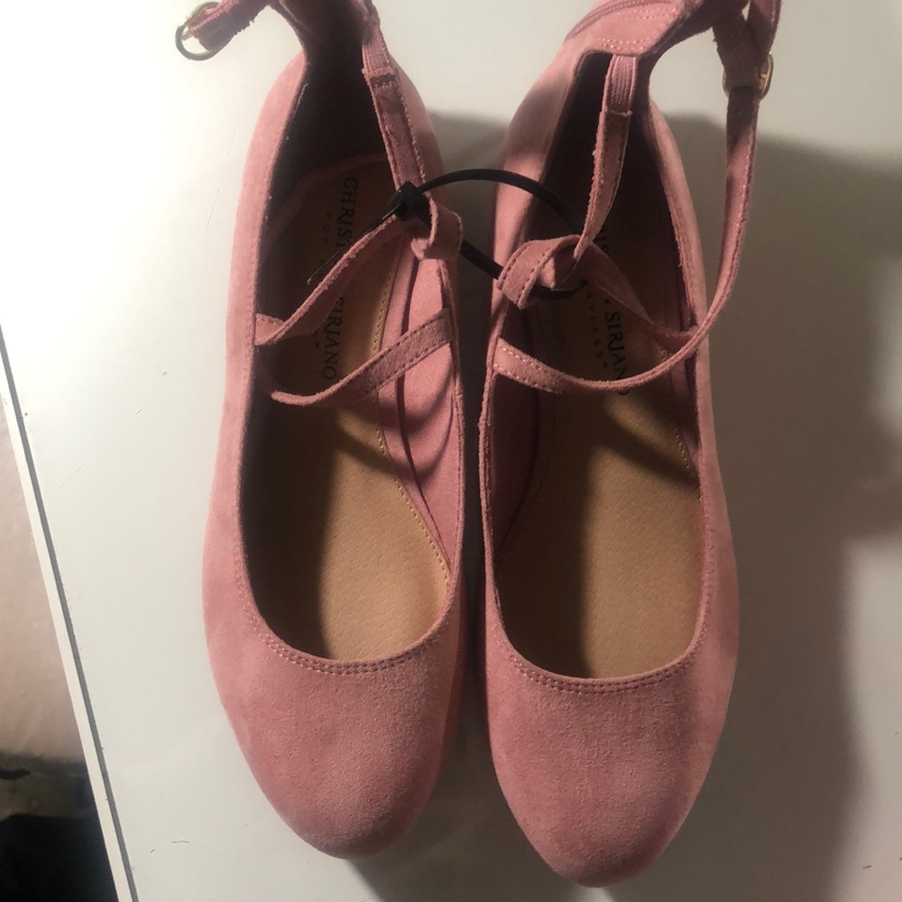 Pink ballerina style flats